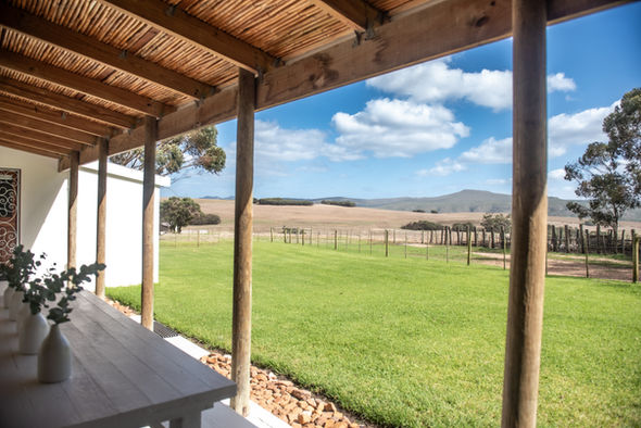 Overberg farm view at Landmeterskop Farm Cottages near Stanford