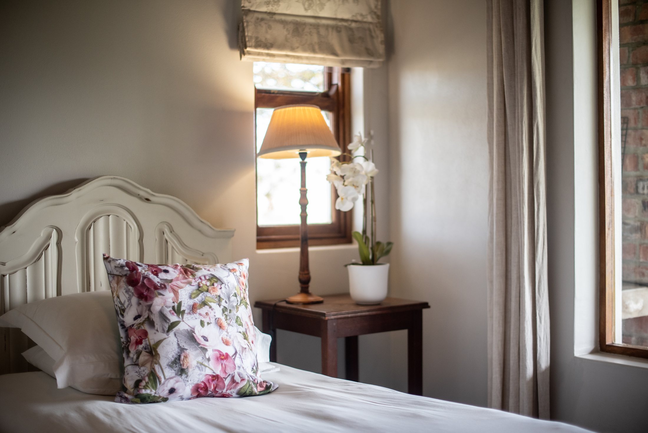 Merino — twin-bedroom detail at Landmeterskop Farm Cottages
