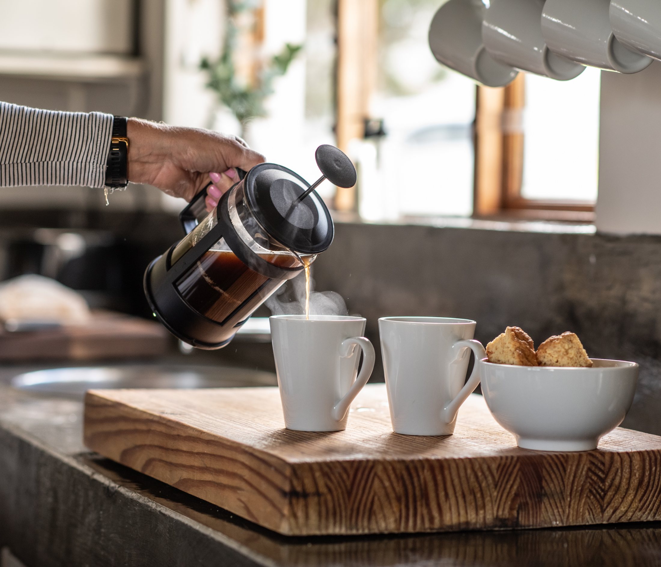Karakul — coffee detail at Landmeterskop Farm Cottages