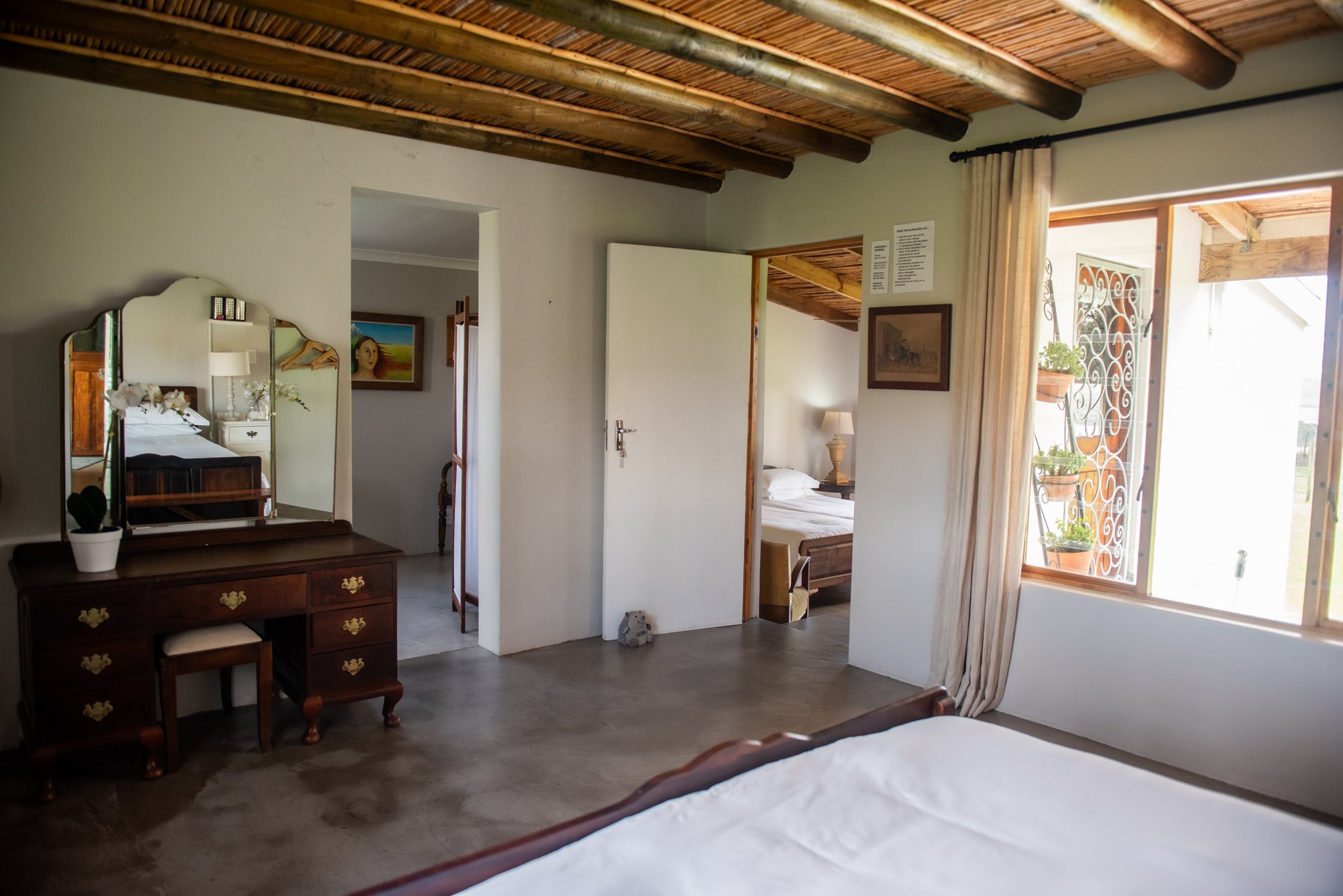 Karakul — bedroom at Landmeterskop Farm Cottages