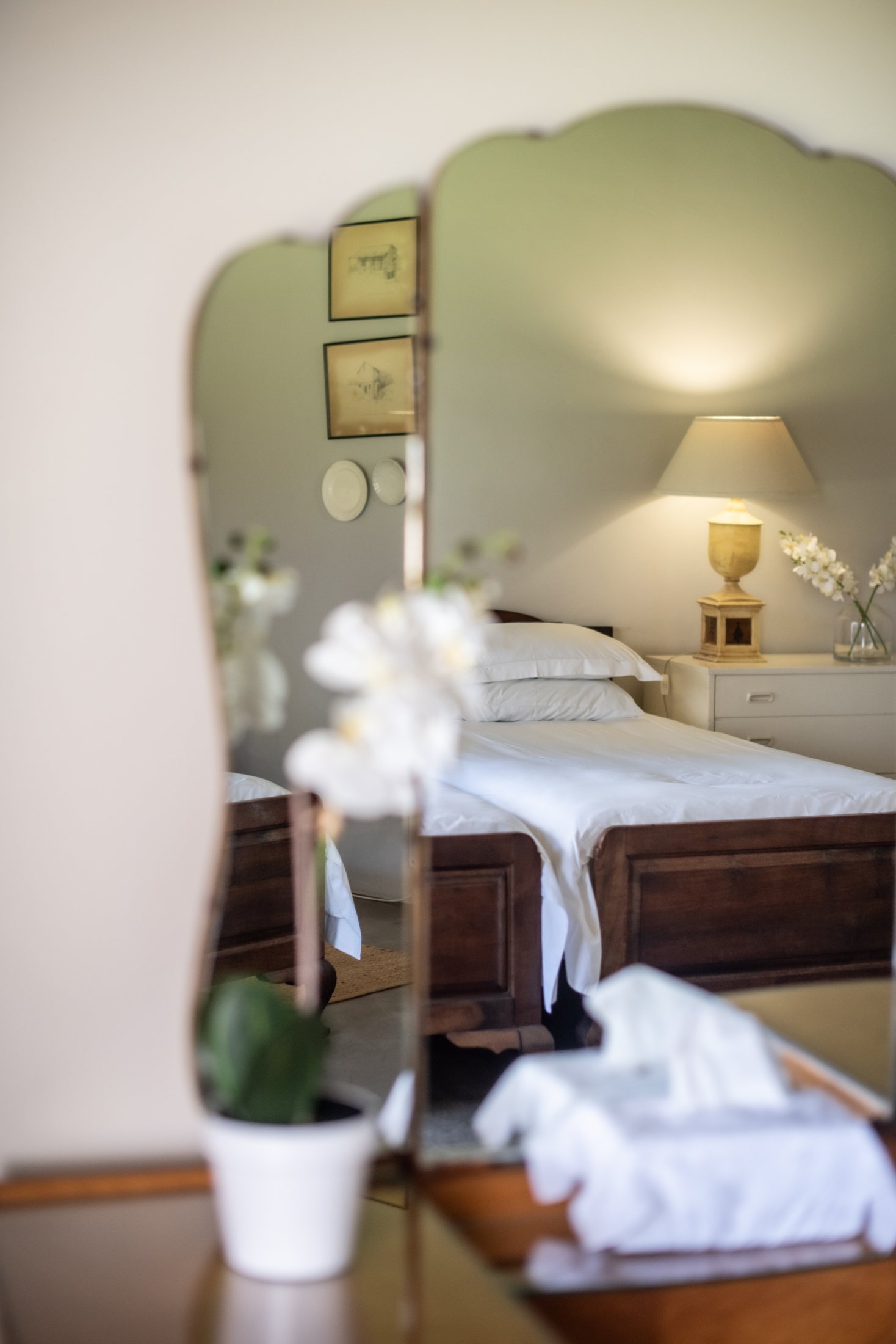 Karakul — bedroom detail at Landmeterskop Farm Cottages
