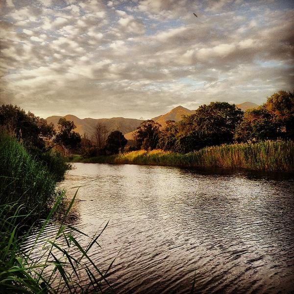 Swimming dam at Landmeterskop Farm Cottages near Stanford